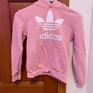 Adidas pink hoodie!